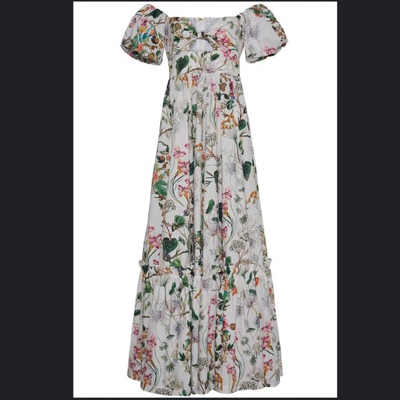 Cara Cara Peyton Gown Maxi Dress Whimsical Ivory - Picture 1 of 5
